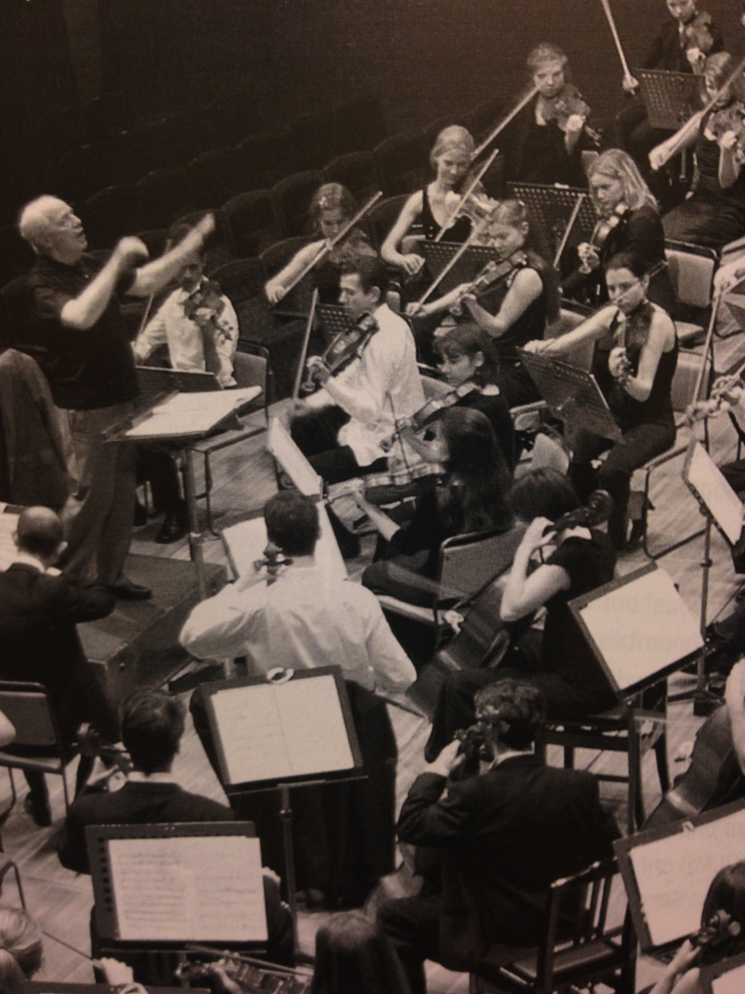 Performing with Pierre Boulez in 2003, Photo credit: GMJO