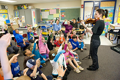 Teaching the elements of music, photo credit: MSO