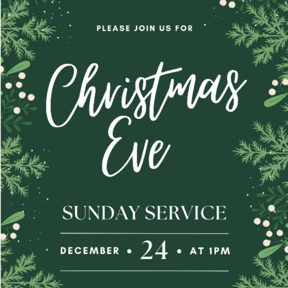 Christmas Eve Sunday Church Service