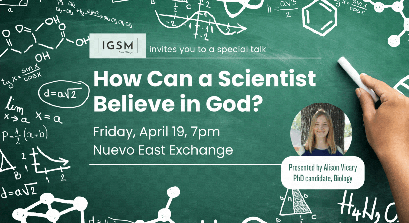 IGSM Friday - Special Talk: How Can a Scientist Believe in God?