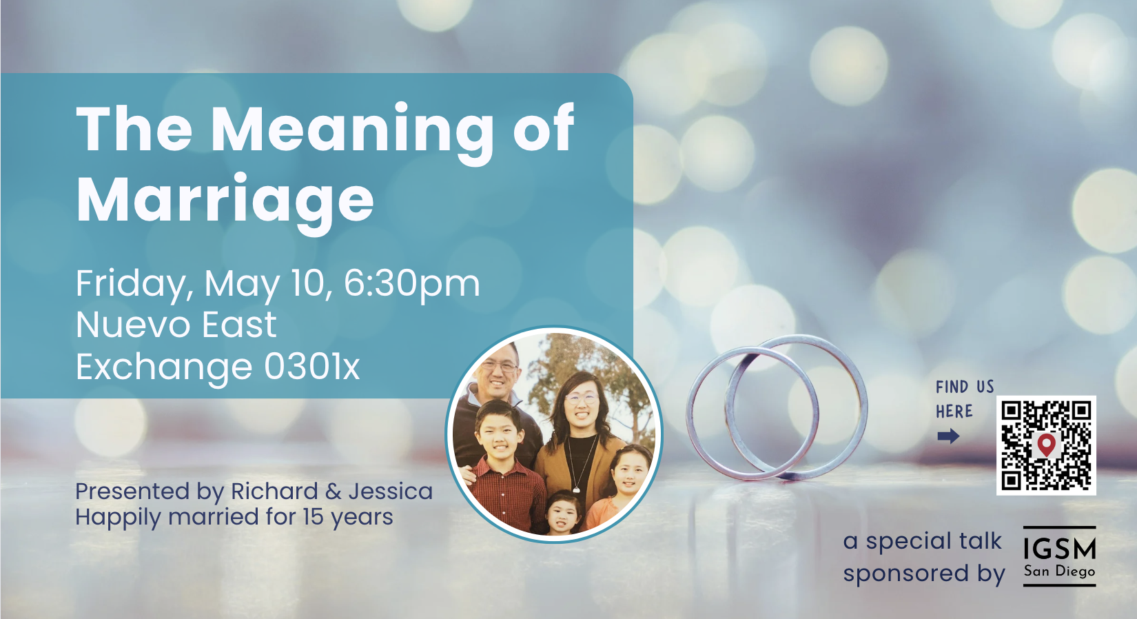 IGSM Friday - Special Talk: The Meaning of Marriage