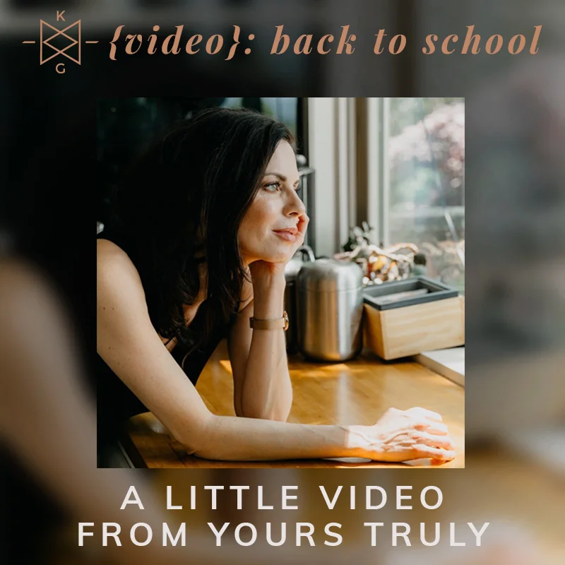 {video} Back to School: A Little Announcement From Yours Truly