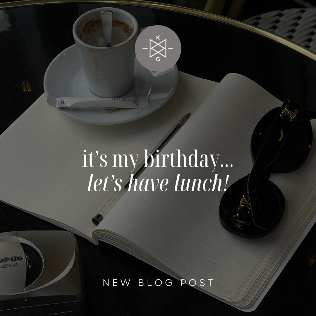 It's my birthday! Let's have lunch...
