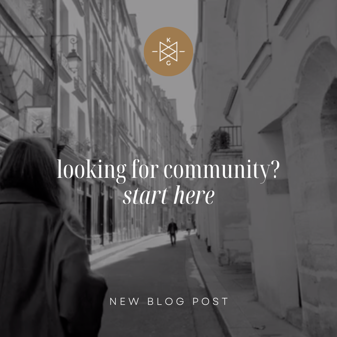 Looking for community? Start here...