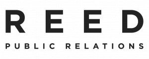 The logo of Reed Public Relations, featuring the word 'REED' in large bold black letters and 'Public Relations' in smaller text underneath.