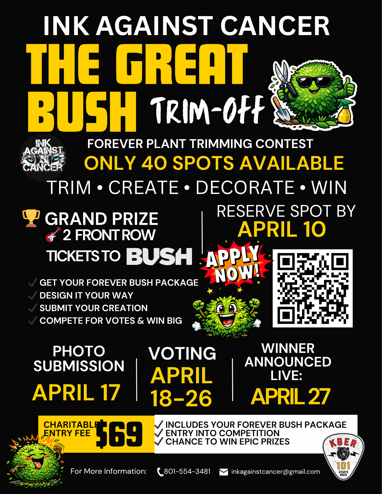 “The Great Bush Trim-Off “ 