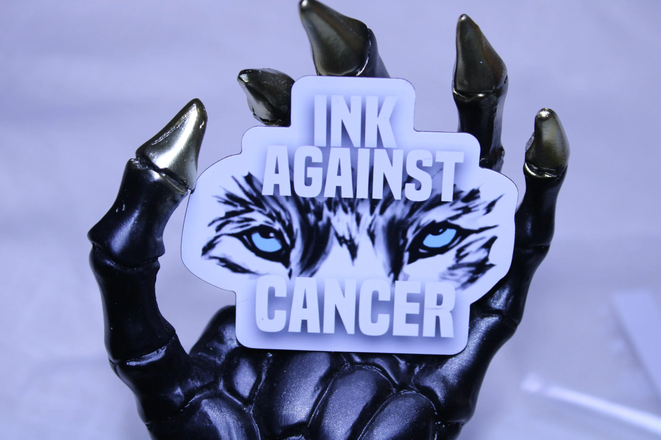 Ink Against Cancer Sticker - White Background