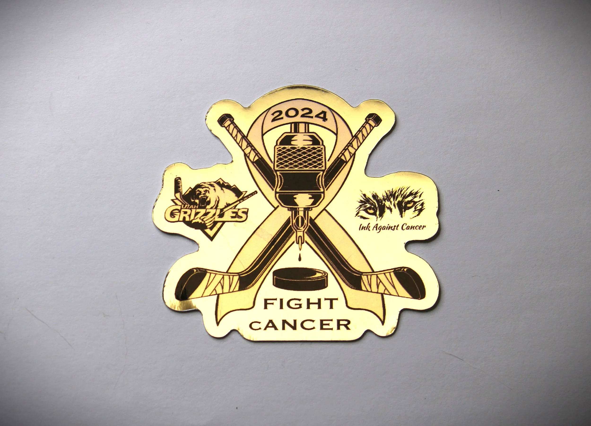 2024 Grizzlies Fight Cancer Sticker