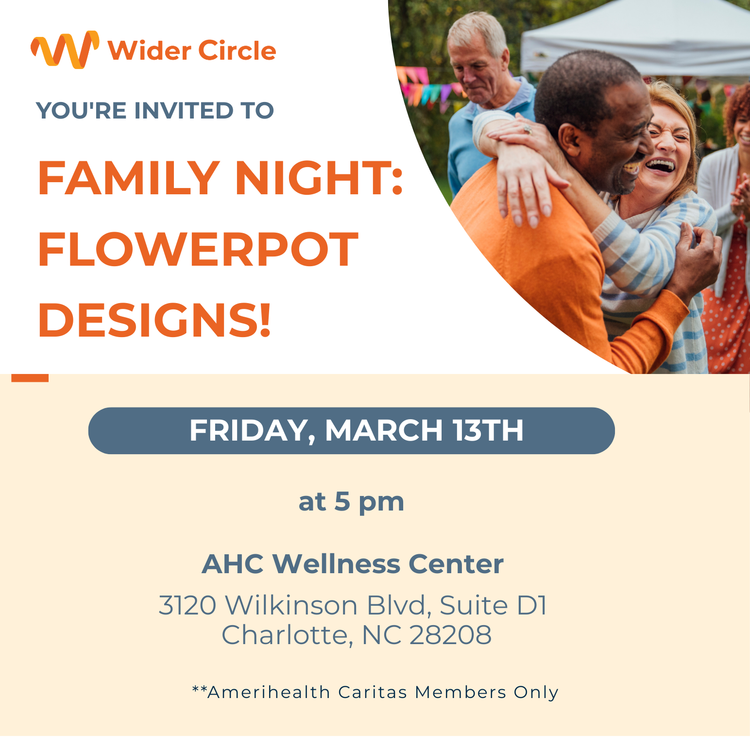 Wider Circle Presents "Family Night: Flower-Pot Designs!"