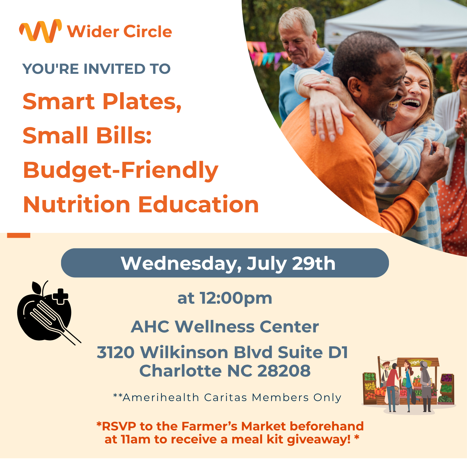 Wider Circle Presents: "Free Farmer's Market & Juicing Party!"