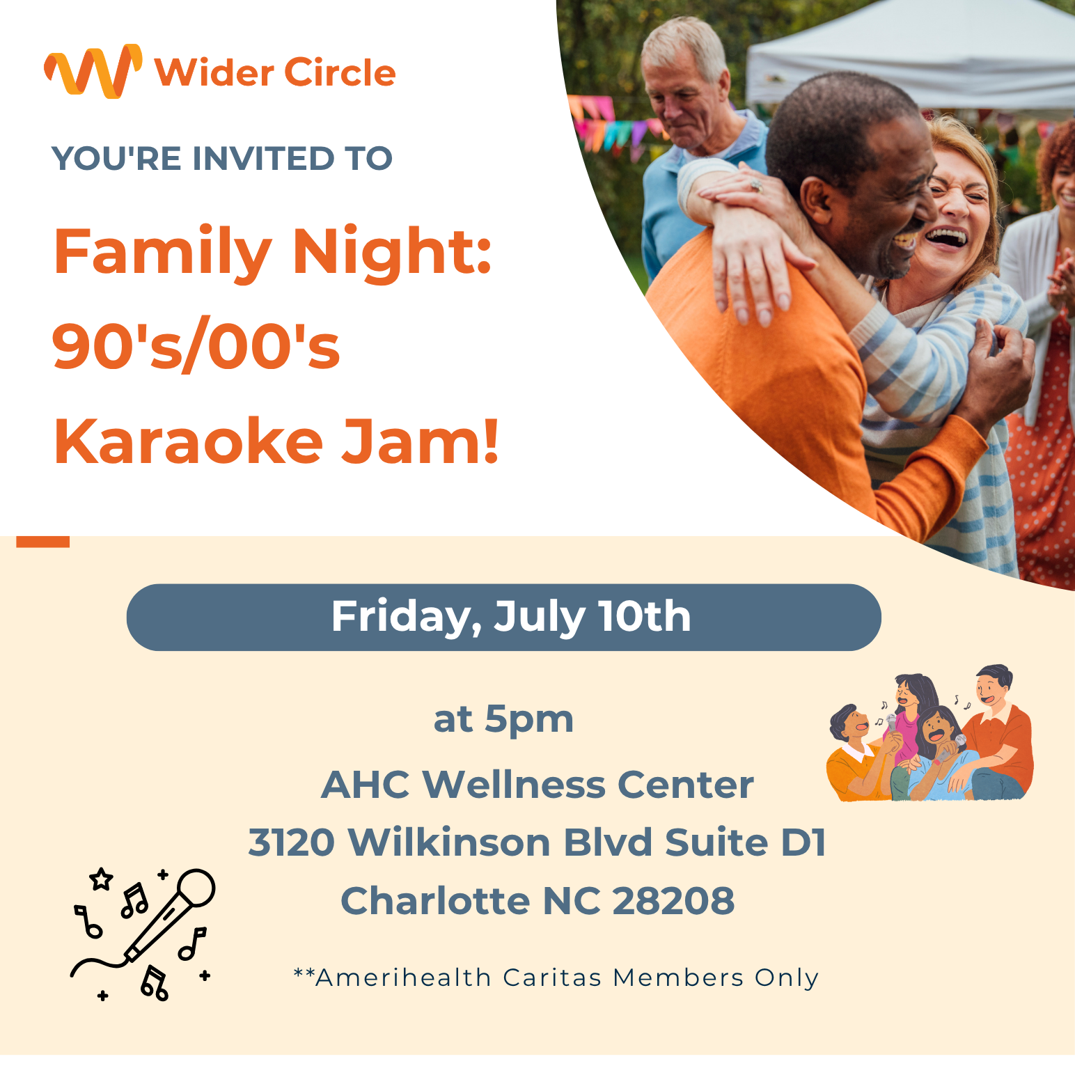 Wider Circle Presents: "Family Night: 99s/00s Karaoke Jam!"
