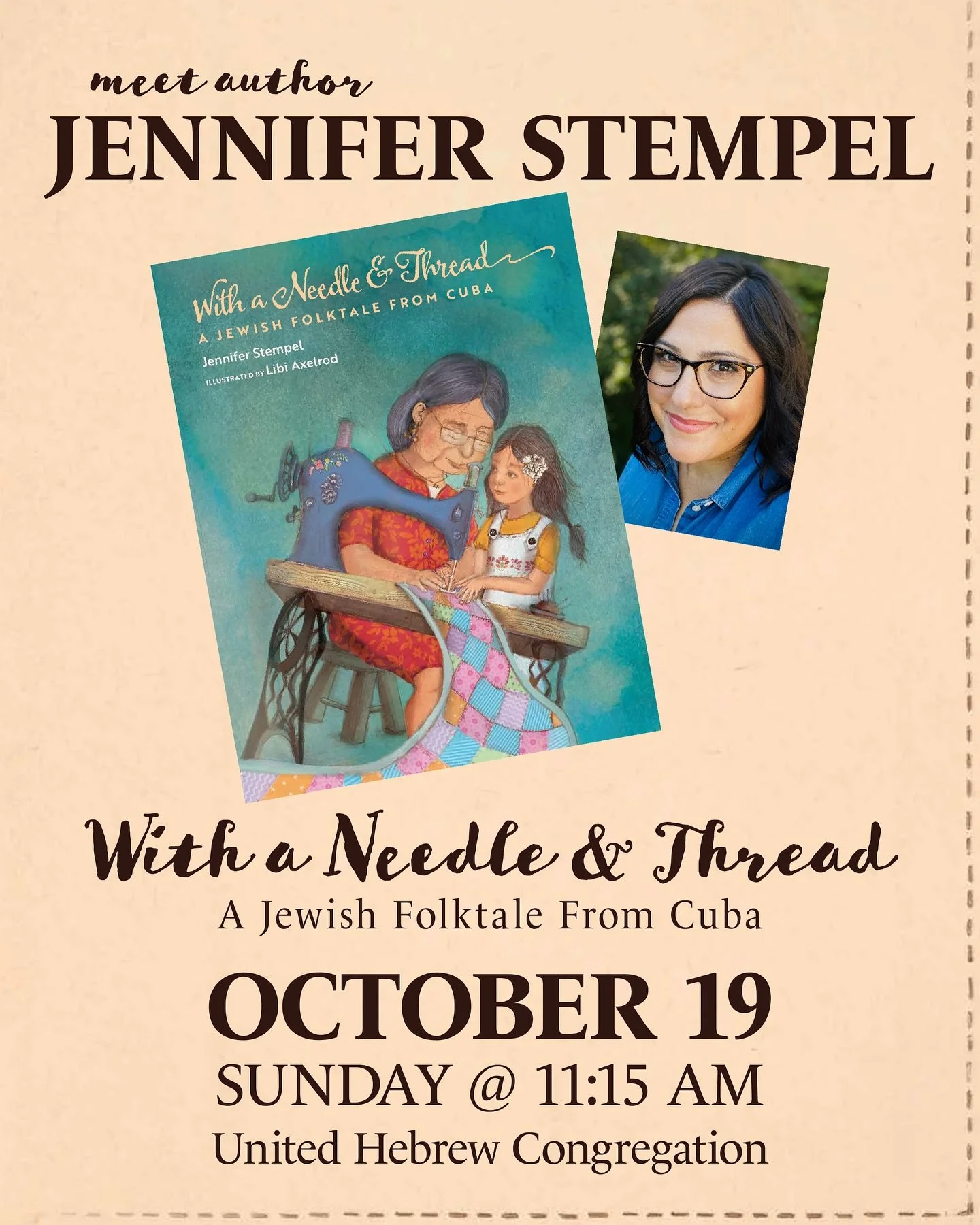 We&rsquo;re having a party! Come celebrate the launch of my debut picture book on Sunday, October 19th. We&rsquo;ll have Cuban-inspired snacks, a signature drink, an activity for the kids, and a live reading! RSVP link in profile. #jewishfolktales #c