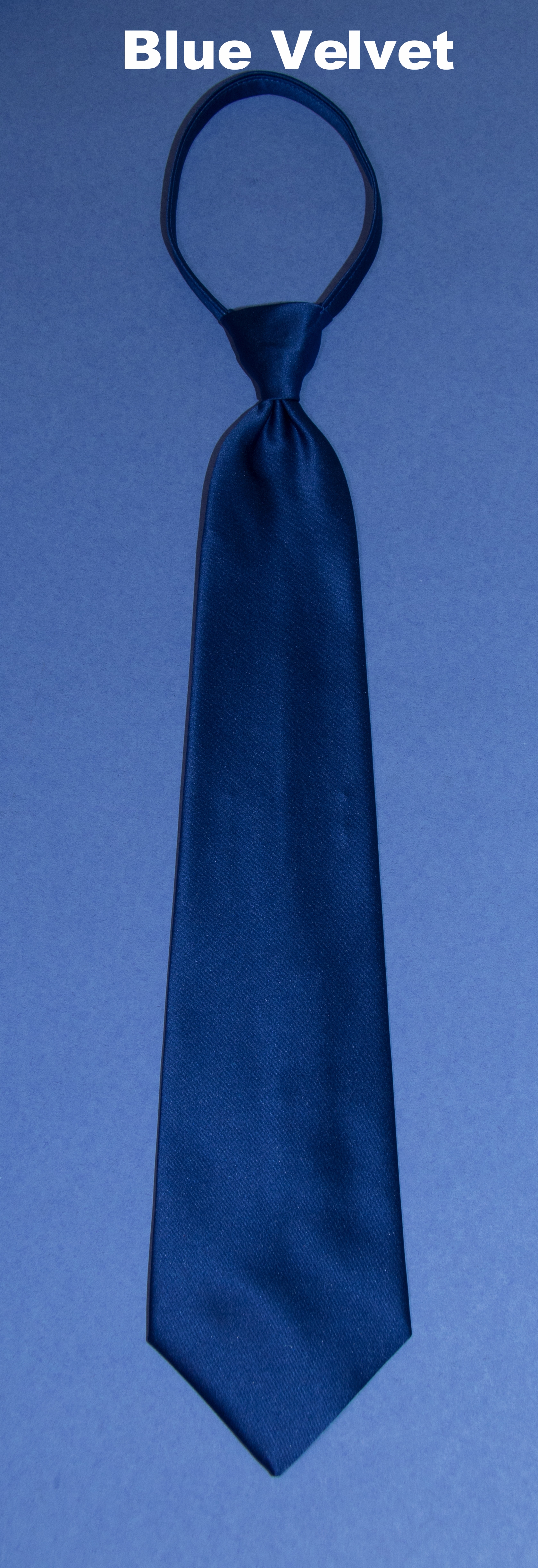 Solid Slider Tie - Dark Blues — Tux Accessories Co.