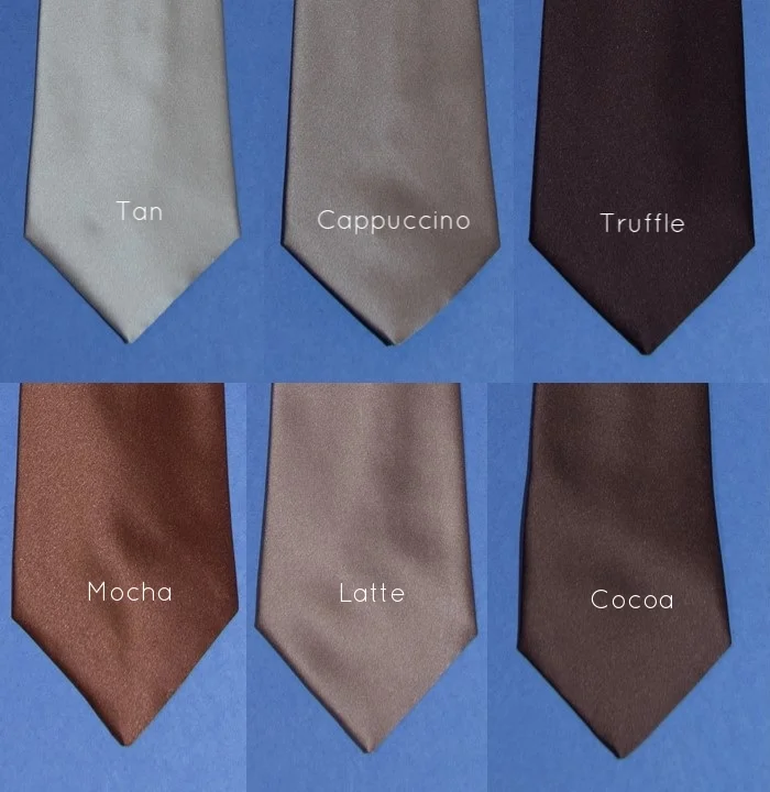 Solid Slider Tie - Browns