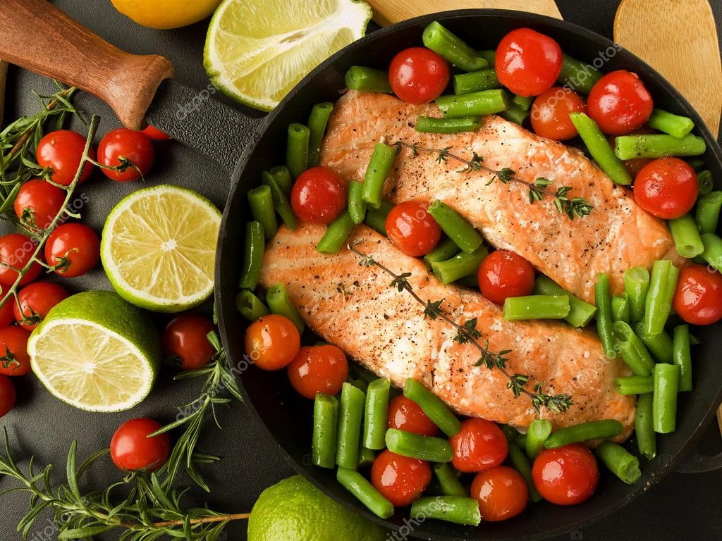 keto diet fish tomatoes green beans vegetables ketogenic nutritional