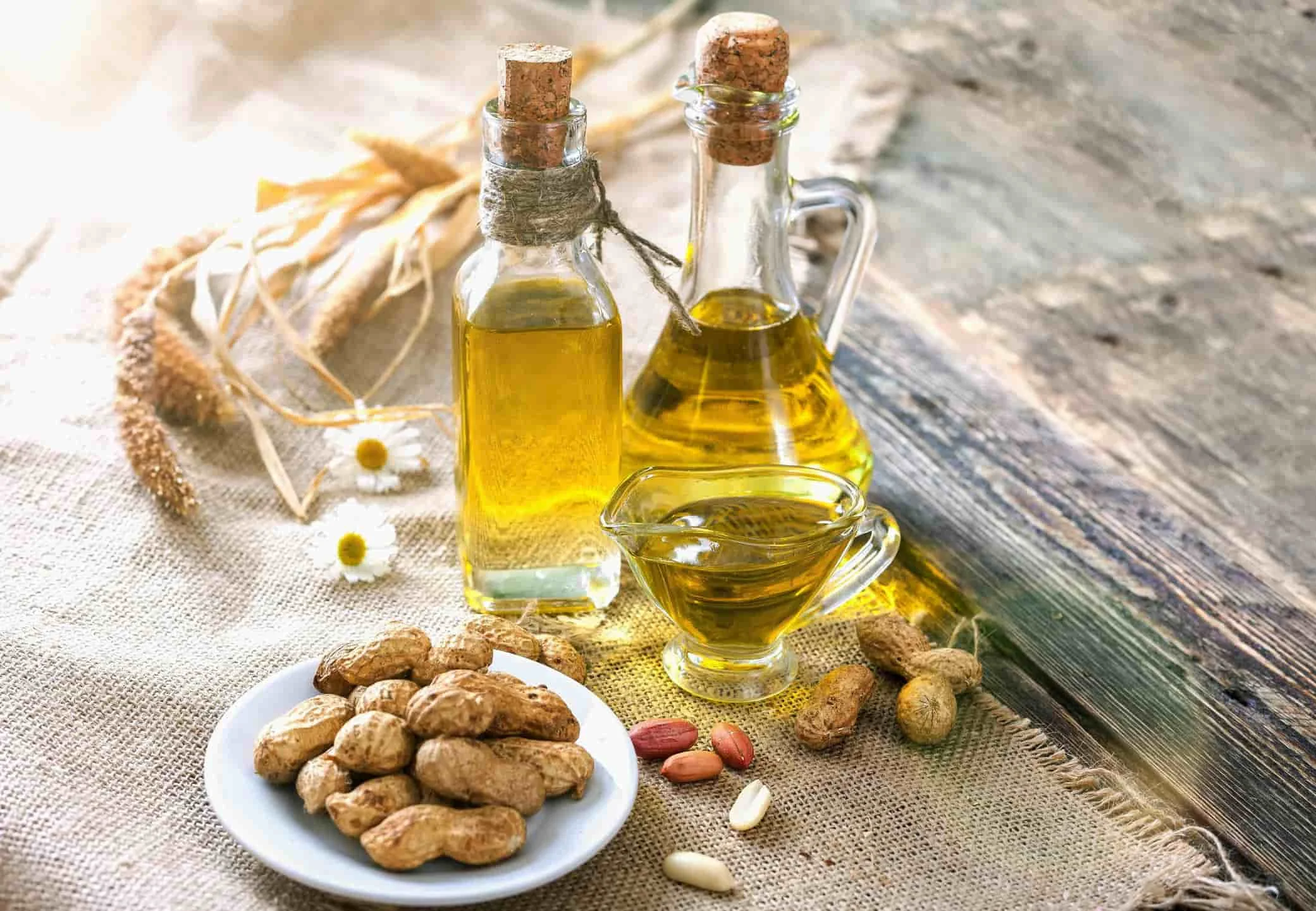 peanut oil and peanuts