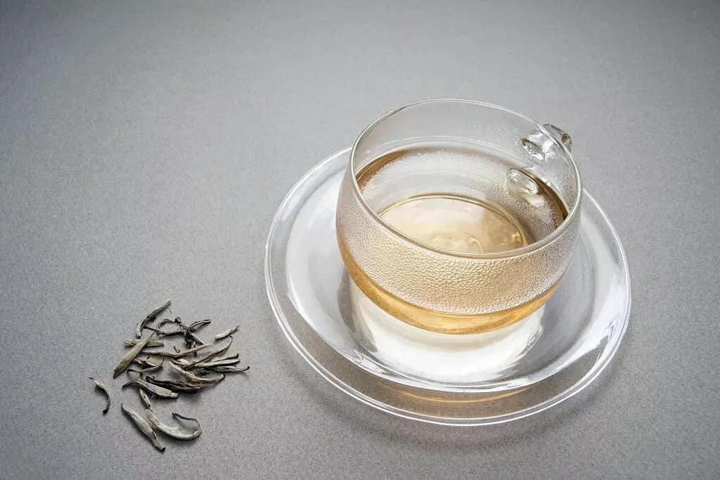 steaming cup of white tea