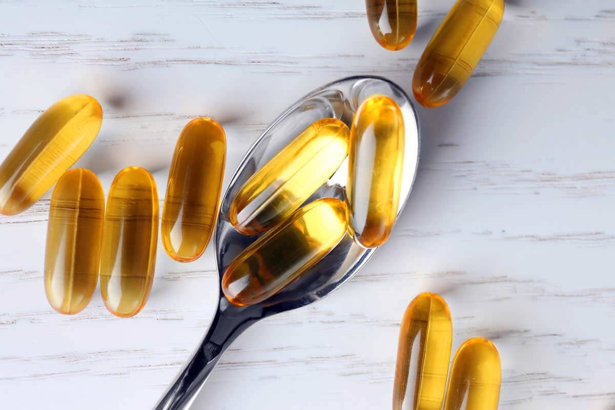 tablespoon of fish oil pills