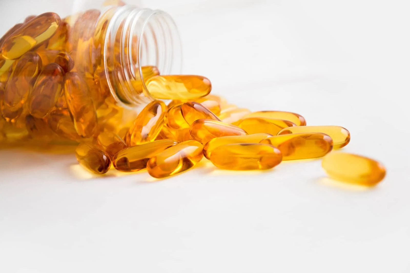bottle of fish oil pills