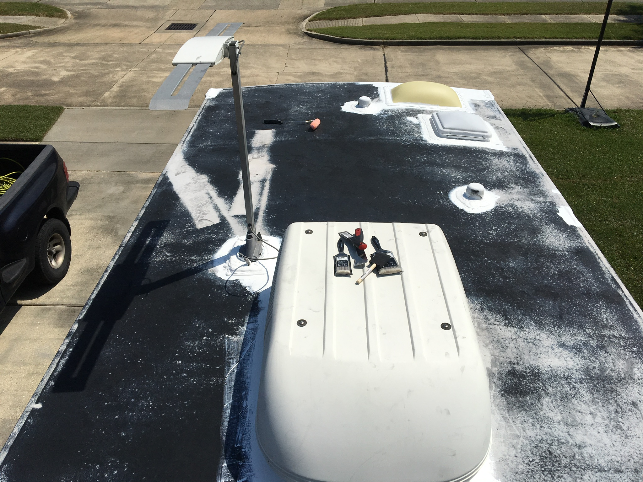 Roof Before Superior Rv Roof Coating