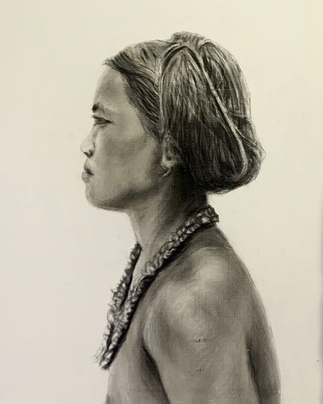 &ldquo;I come from a land of thousands of islands and hundreds of tribes.&rdquo; Exploring my roots. My Tribe. Charcoal on Linen, 2020. #cesarcondeart #condeart #artoftheday #artiststudio #chicagoartist #laartist barcelonaartist #laartist #barcelonaa