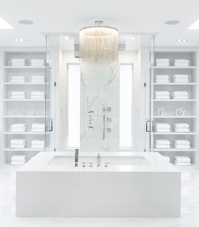 We hope everyone has a wonderful weekend. What do you guys think of this all white bathroom?