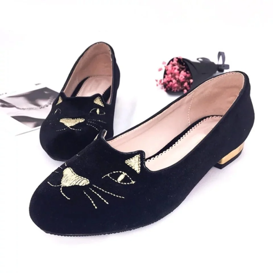 Cat shop flat shoes