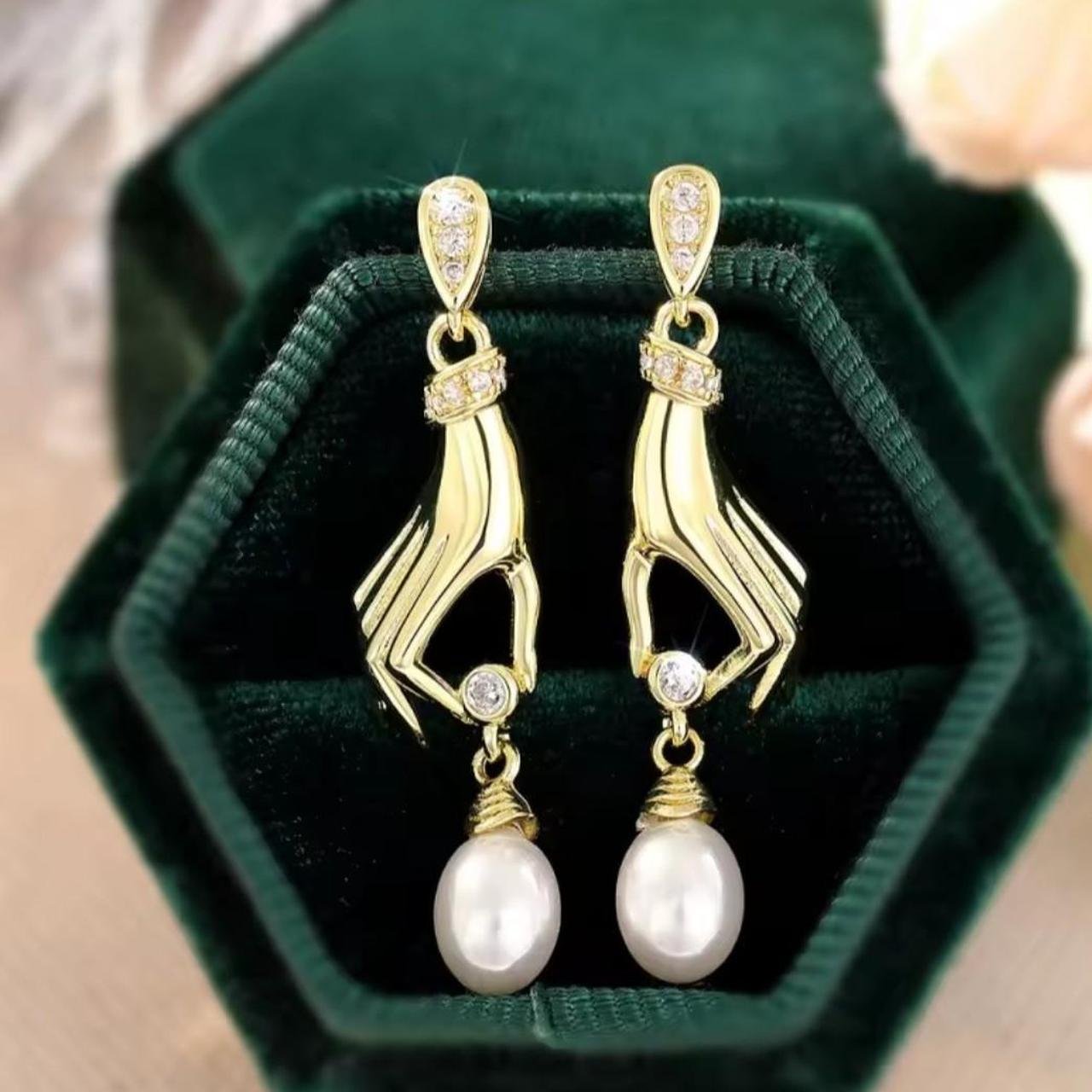Hands of Eden Pearl Dangle Earrings
