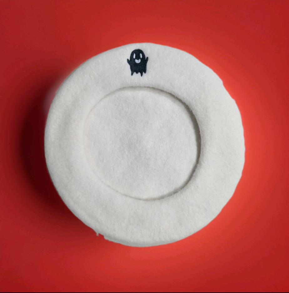 Little Boo Beret in White