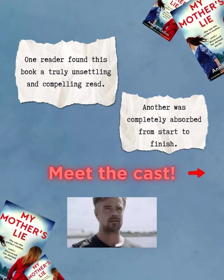 🎬I always cast my books before | start drafting - it helps the movie in my head come to life!

Here&rsquo;s the main cast from MY MOTHER&rsquo;S LIE as I see them.
If you had someone else in mind, let me know in the comments. I&rsquo;d love to know!