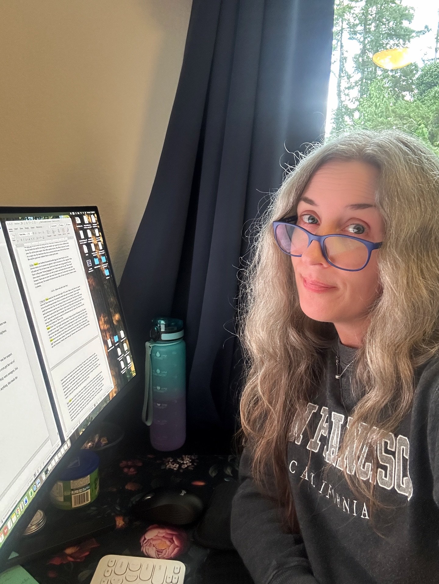 &ldquo;Drafting cave&rdquo; (self portrait)

Not much else is happening this April. 🤓

#amwriting #amdrafting #allworknoplay #authorlife