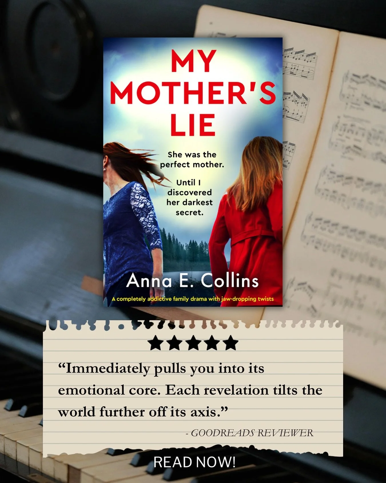 Ready to be wrecked? 

🩶 Unraveling of truth
🩶 Devastation of family secrets
🩶 Heartbreak and suspense
🩶 Second chances
🩶 Love and betrayal
🩶 Misplaced trust
🩶 Complex mourning

My Mother&rsquo;s Lie is available now!

#suspensebooks #womensfi