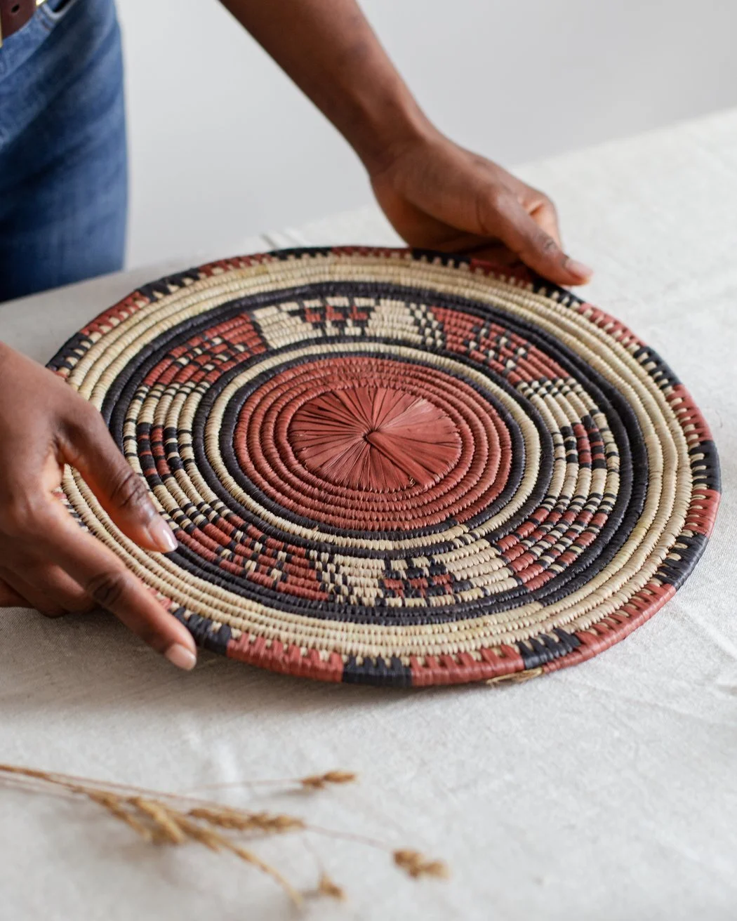 Dyed Raffia Placemats - £30 - Our Lovely Goods
