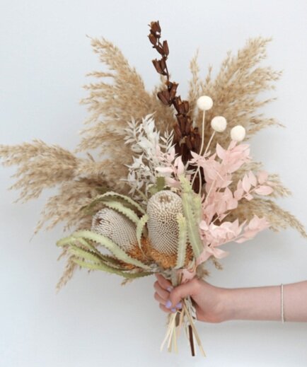 Bronte Dried Flower Bouquet - £55 - Shida Preserved Flowers