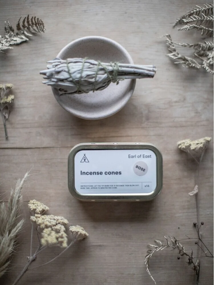 Bowl, Smudge Stick and Incense Cones Set - £35 - Paper Thin Moon