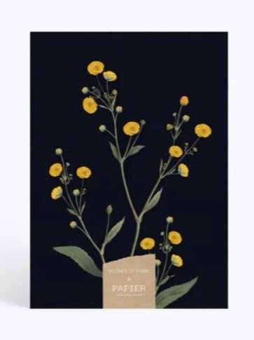 Mother of Pearl Yellow Buttercups Notebook - £19.99 - Papier