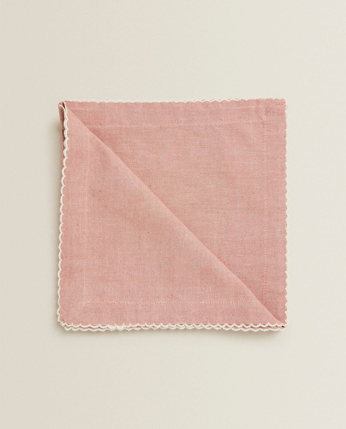 Pink Check Napkin - £9.99 - Zara