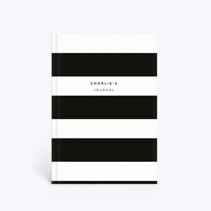 Black Stripe Notebook - £19.99 - Papier