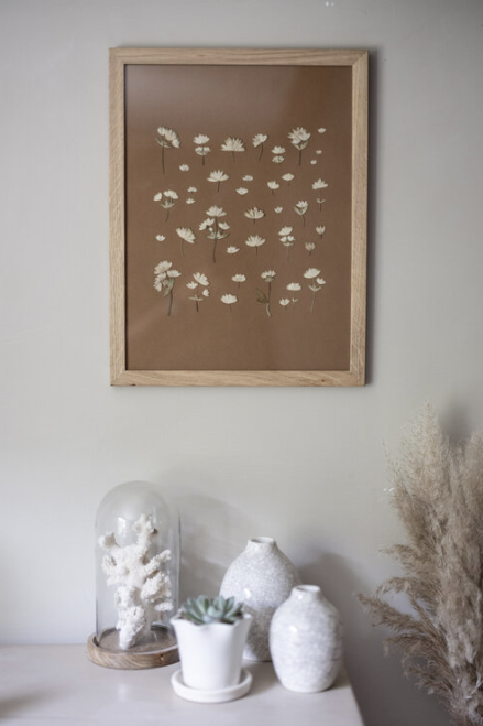 Astrantia Pressed Flower Artwork - £135 - Paper Thin Moon
