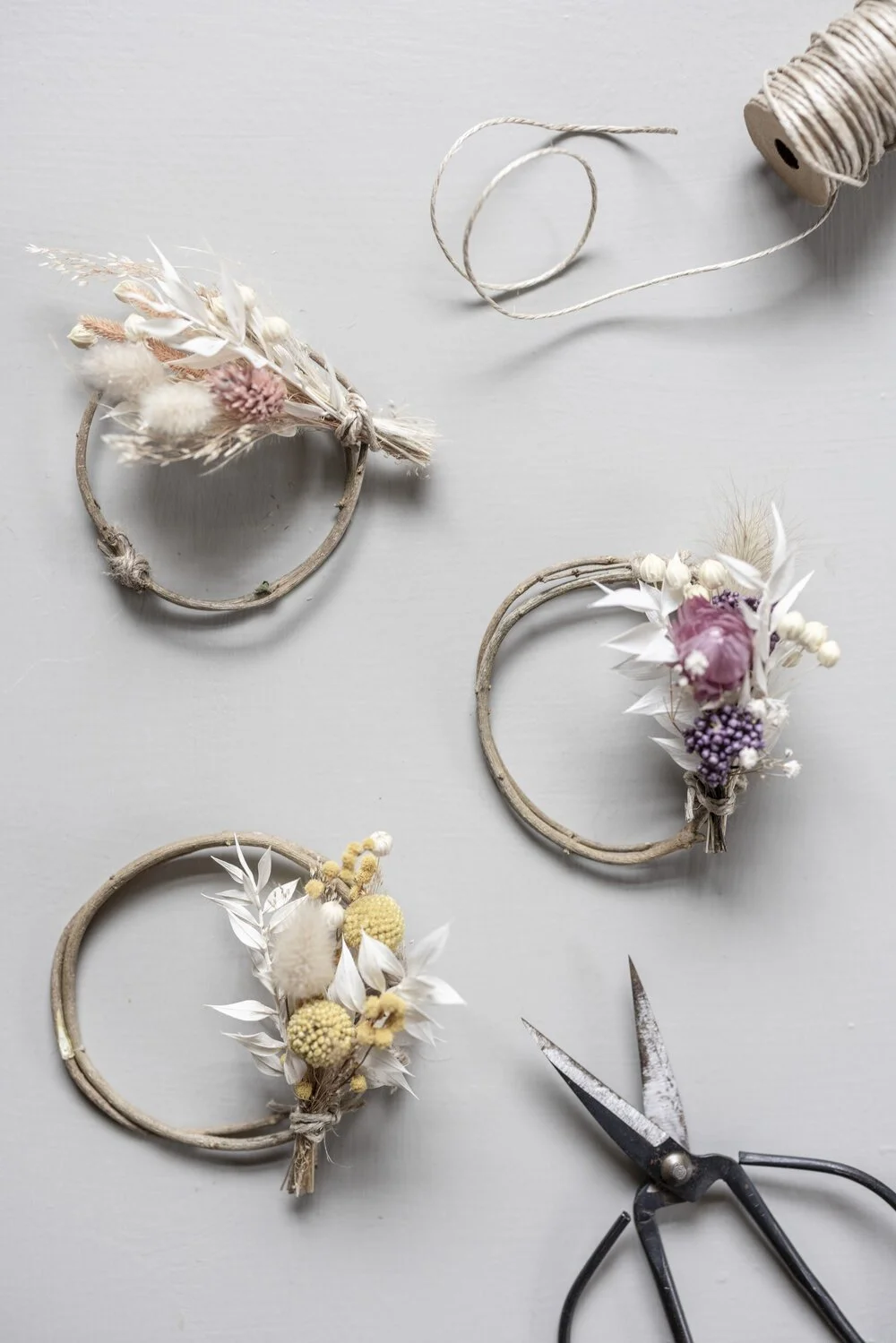 Mini Dried Flower Wreath Kit - £28 - Paper Thin Moon
