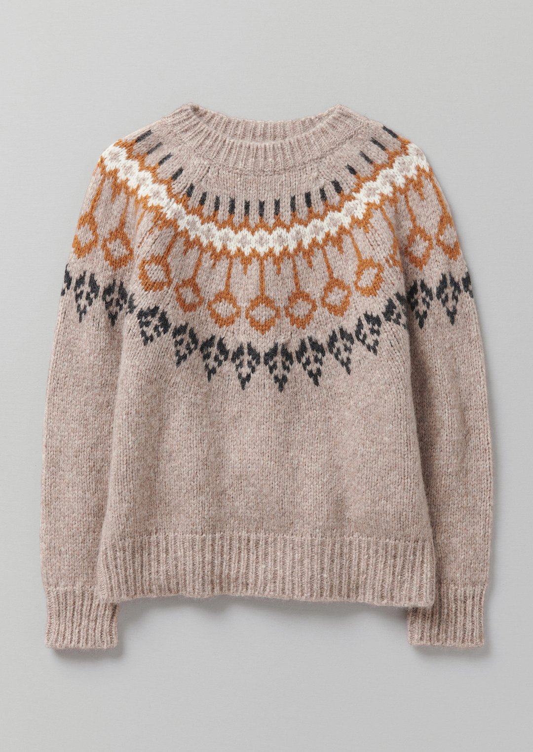 Alpaca Yoke Sweater - £185 - Toast