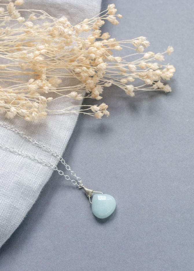 Amazonite Necklace - £36 - Honeydew Club