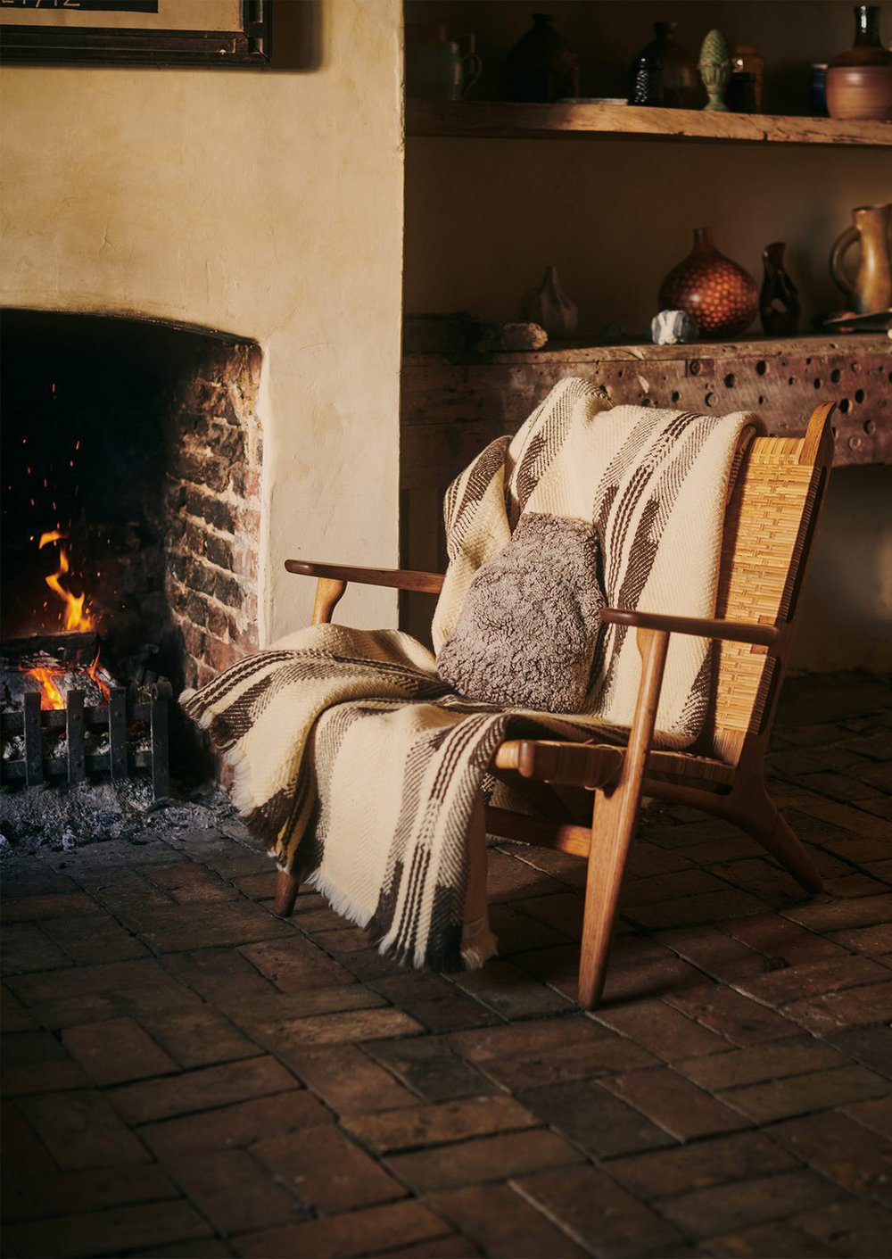 Sheepskin Hot Water Bottle Cover - £55 - Toast