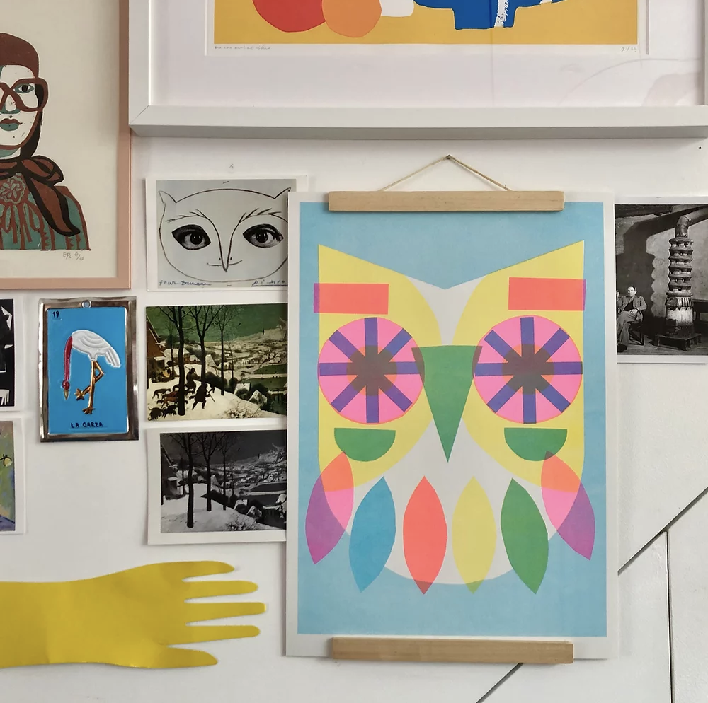 Owl Mask Print - £10 - Emma Carlow