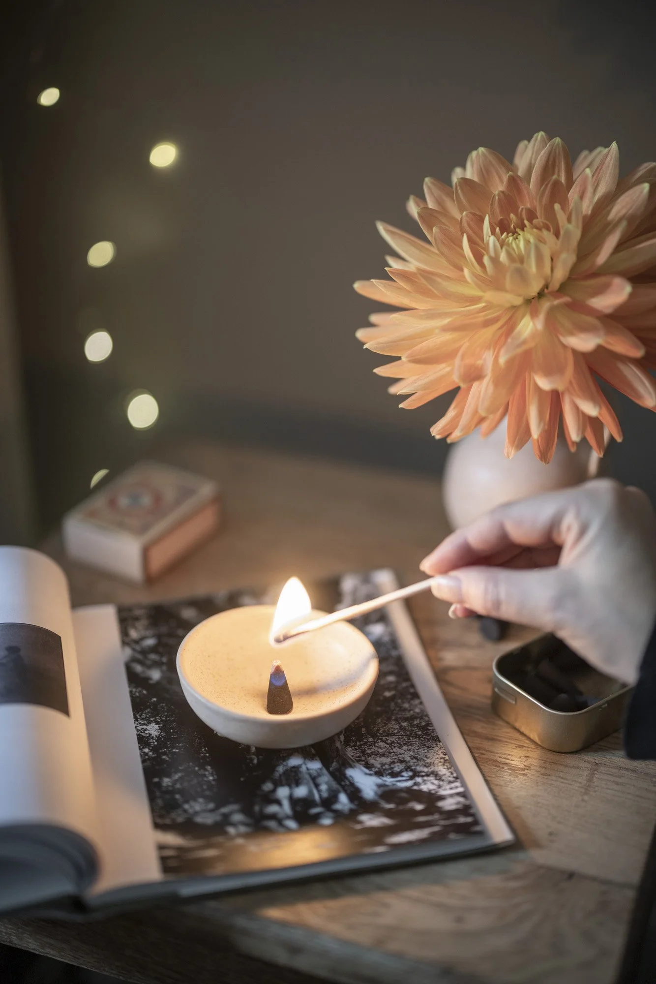 Earl of East's incense cones will fill my bedroom with warming sandalwood scent for hours.