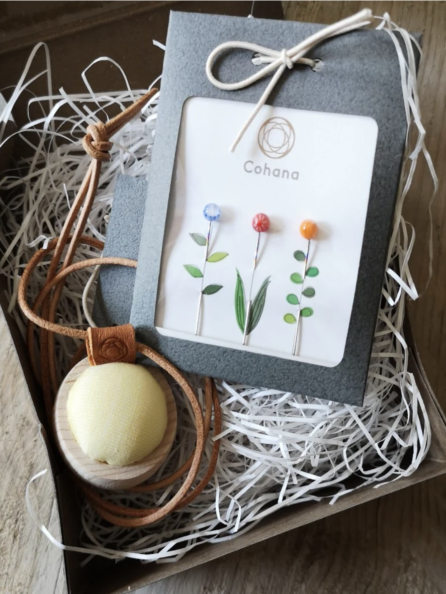Cohana Wooden Pincushion with Glass Bead Marking Gift Set - £29 - Beyond Measure