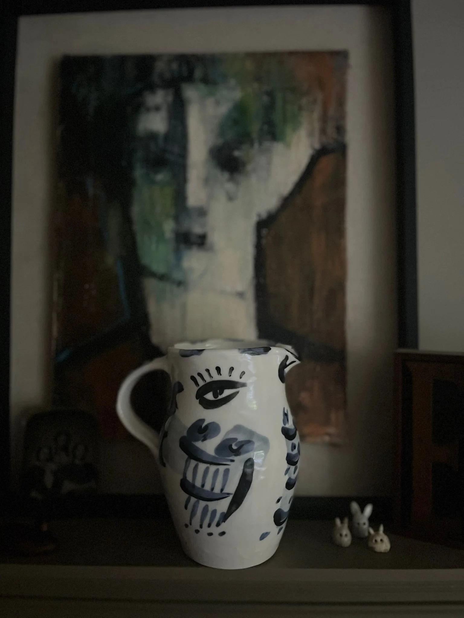 Blue Birdie Jug