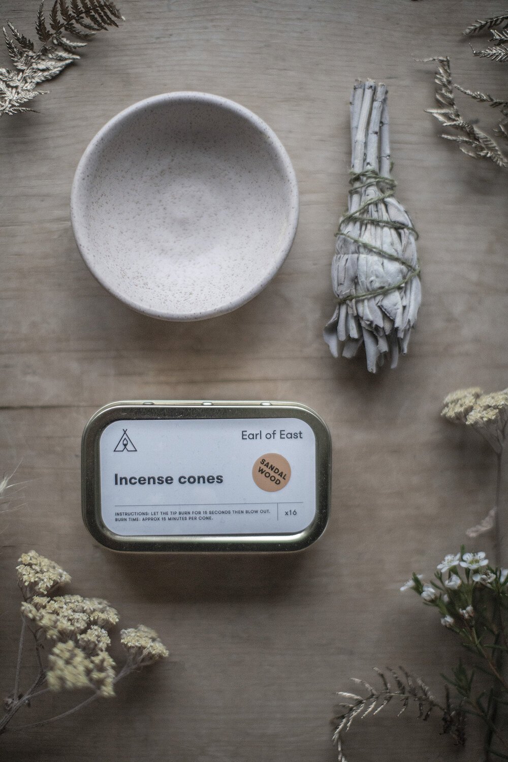 Earl of East Sandalwood Incense Cones