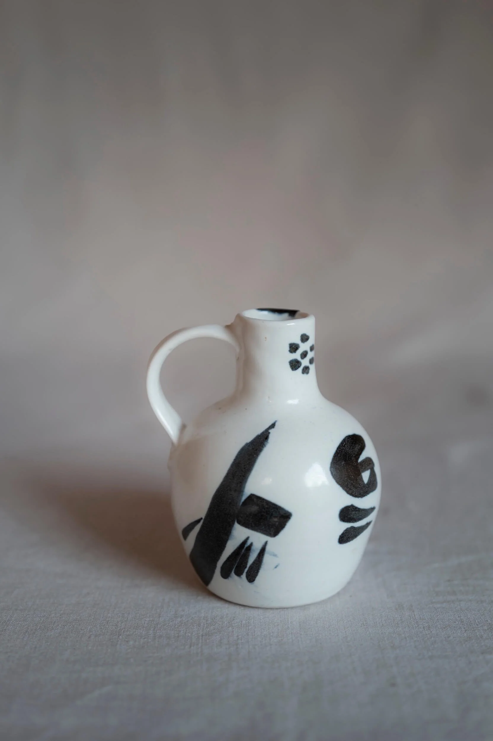 Black and White Sophia Vase