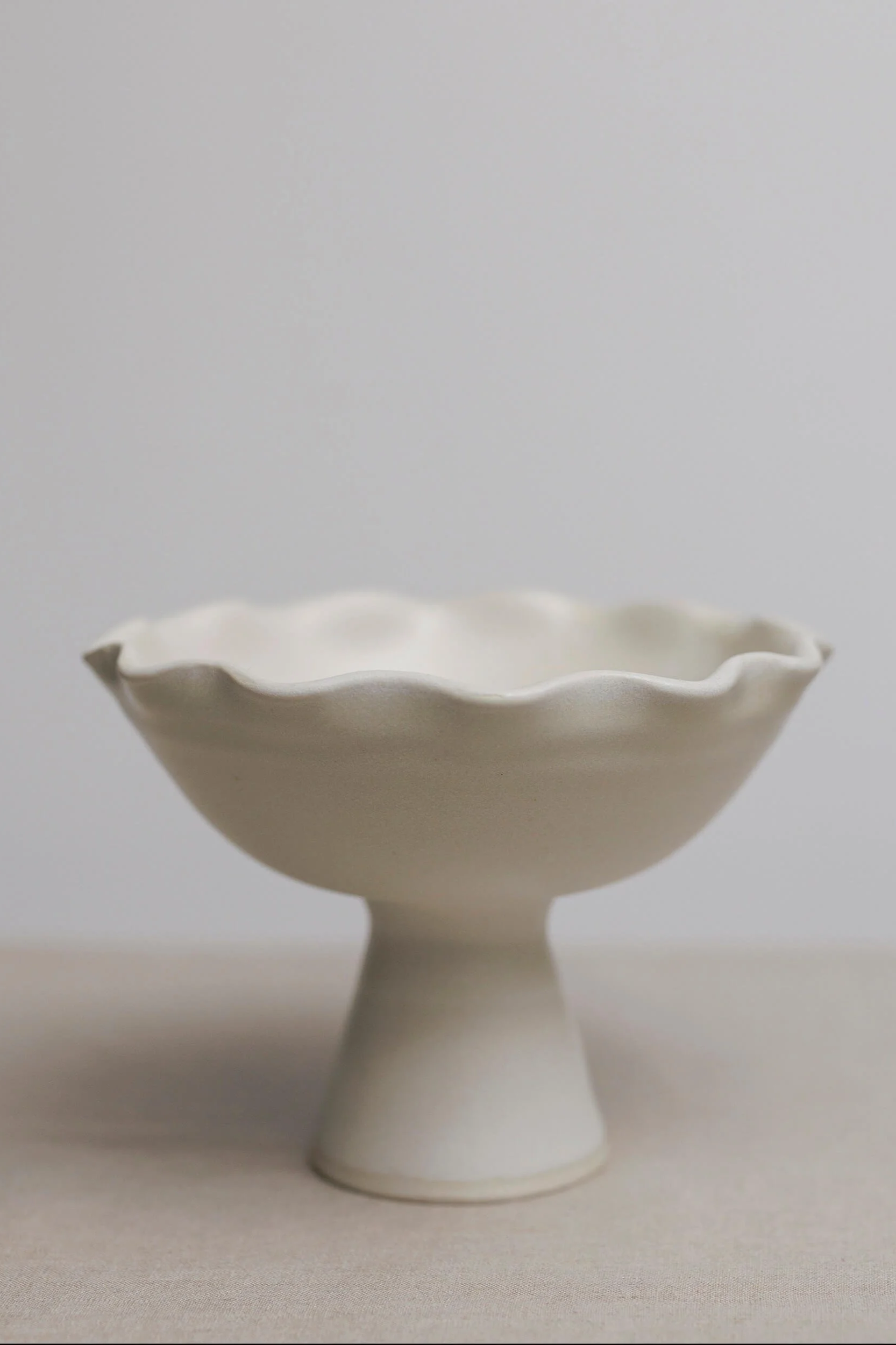 Gaye Scalloped Pedestal Bowl
